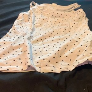 Black and white formal tank top